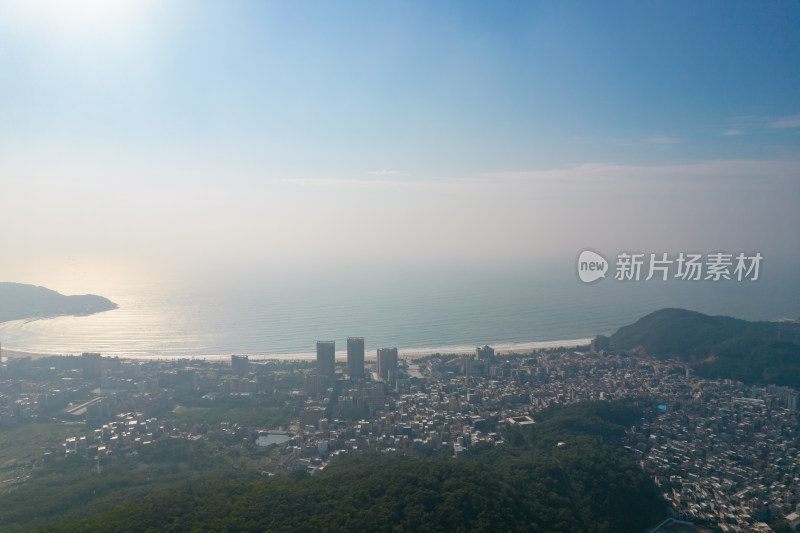 广东阳江海陵岛景区航拍渔船