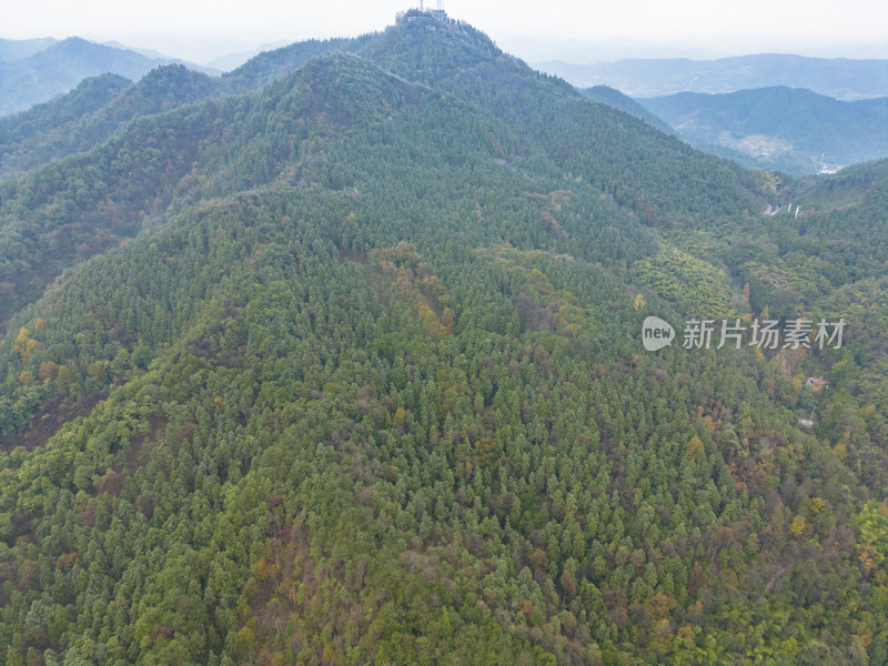 山川丘陵地貌航拍摄影图