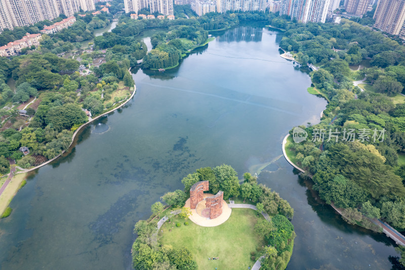 广东佛山城市建设航拍图