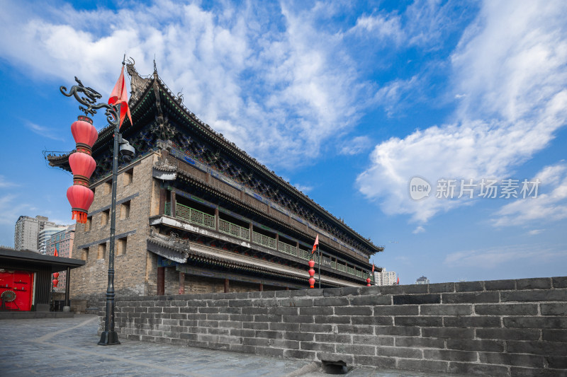 西安城墙自然风景