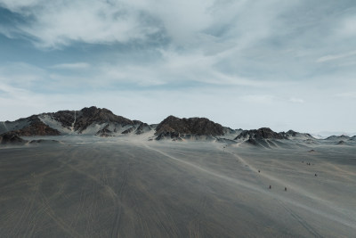 青海茫崖黑独山航拍