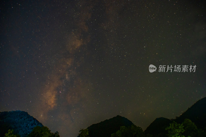 贵州夜景星空银河