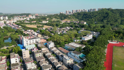 航拍广东中山孙中山故里旅游区