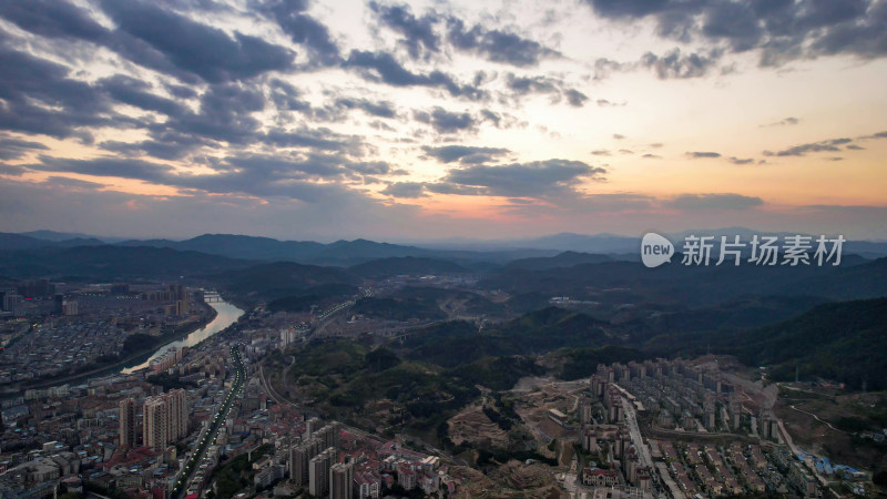 祖国壮丽山河丘陵山川航拍