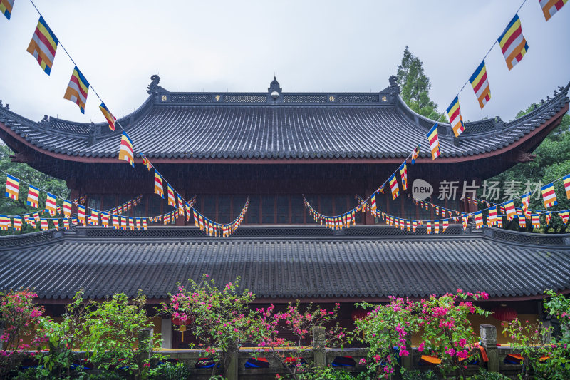 杭州飞来峰景区上天竺法喜禅寺古建筑