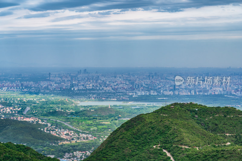 北京海淀区三山五园远景特写