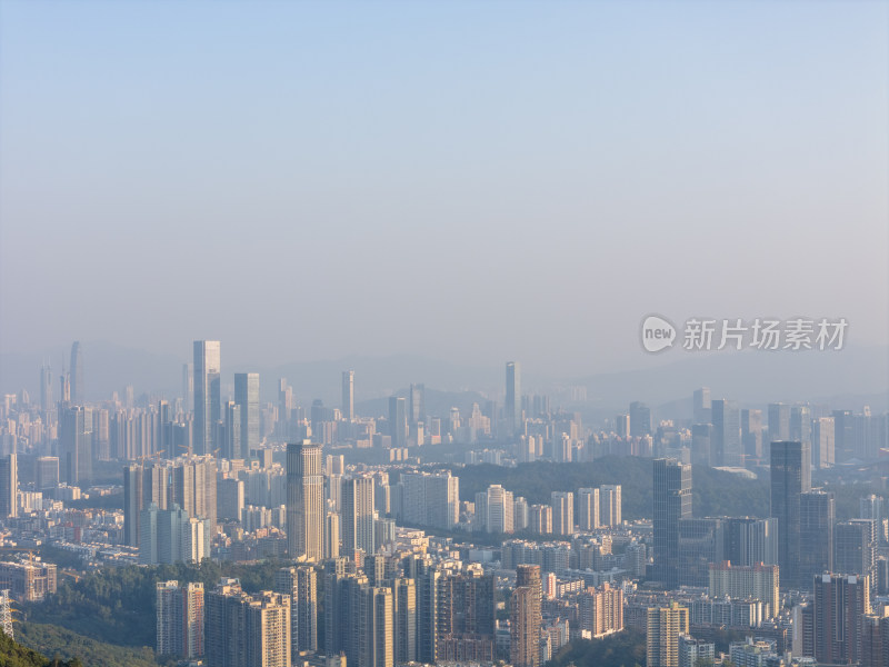 梅林后山深圳罗湖福田景色