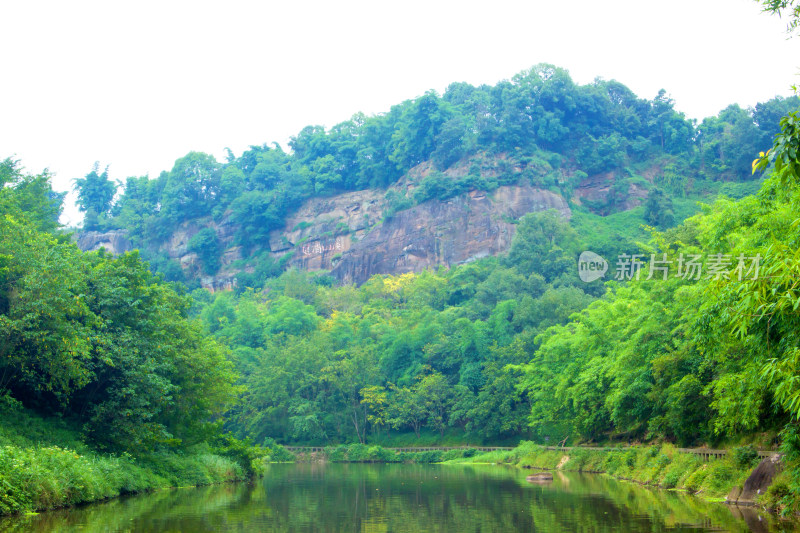 湖泊河流风景背景