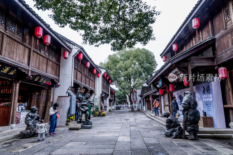 浙江绍兴柯岩鲁镇风景区