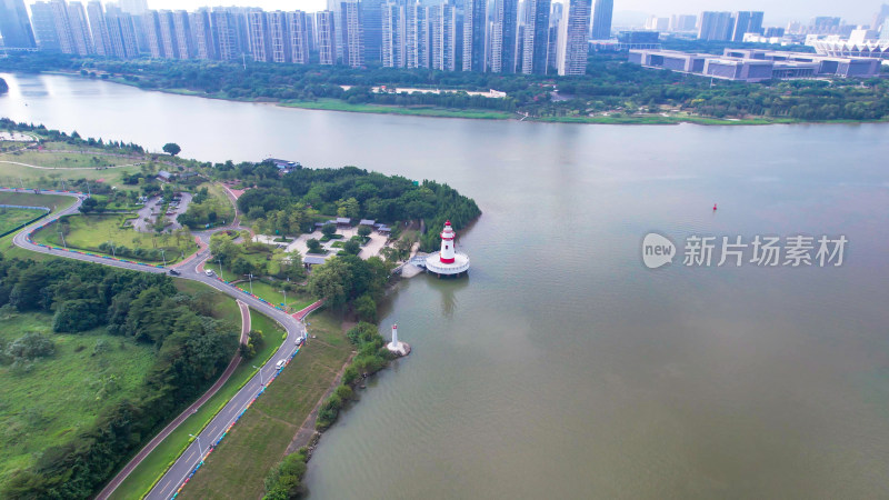 广东佛山城市风光航拍图