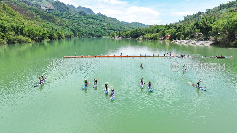 水上运动  浆板比赛  水上竞技