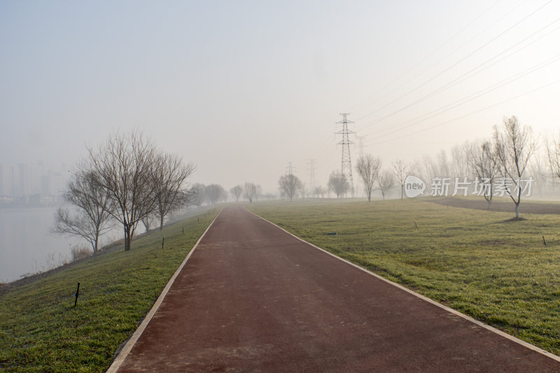 广利河湿地公园冬景