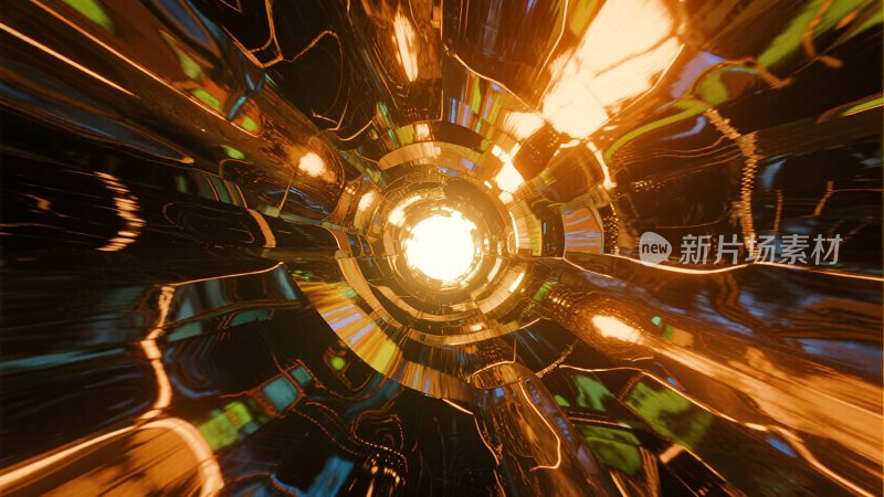未来感科技隧道空间画面