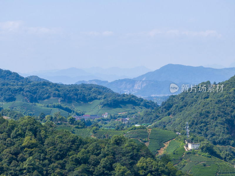 航拍西湖名胜风景区西湖群山