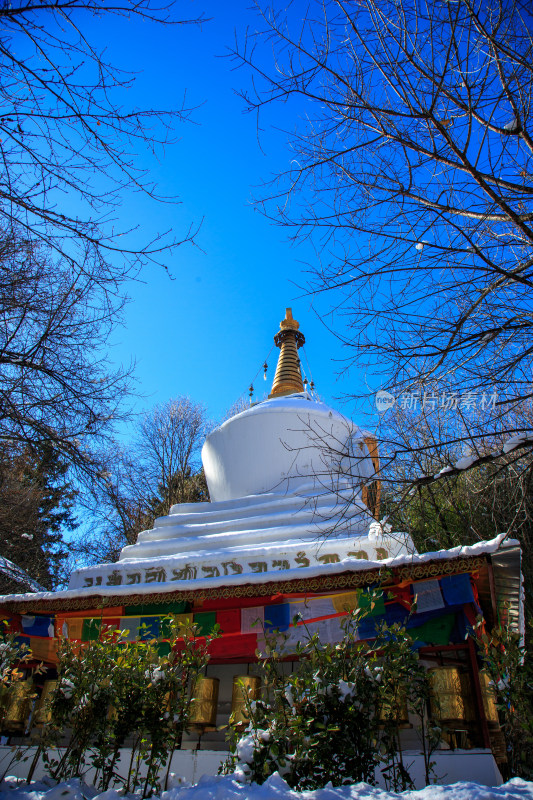 中国西藏林芝市巴松措景区措宗寺