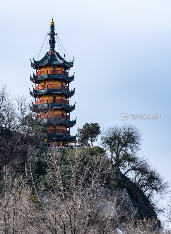 江苏镇江金山寺公园金山寺塔景点景观