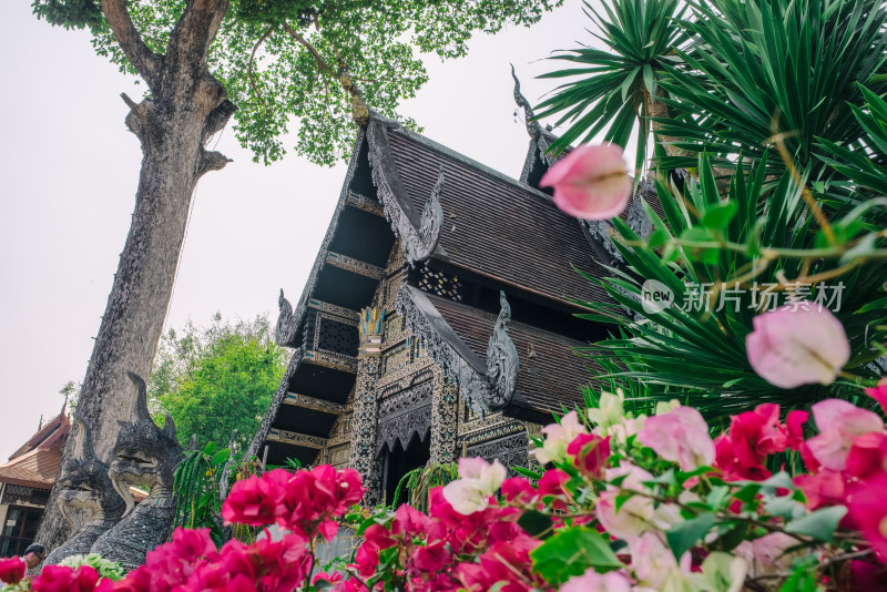 泰国清迈契迪龙寺内部景观