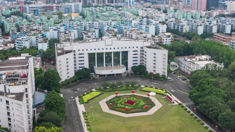 广东中山市政府航拍