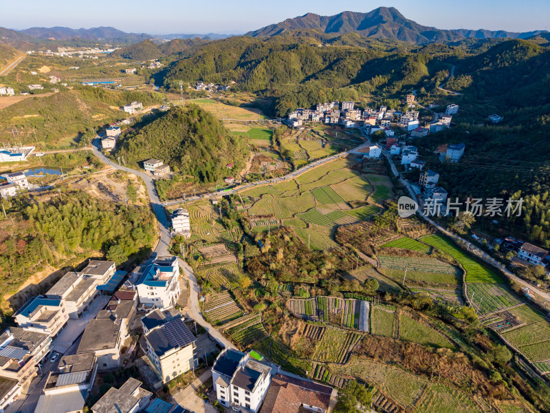 农村房屋建筑航拍图