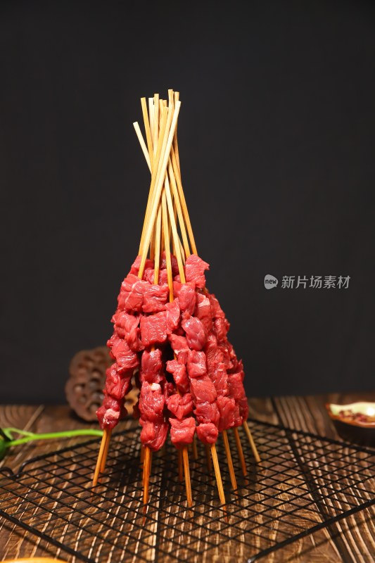 烧烤牛肉串 牛腩串