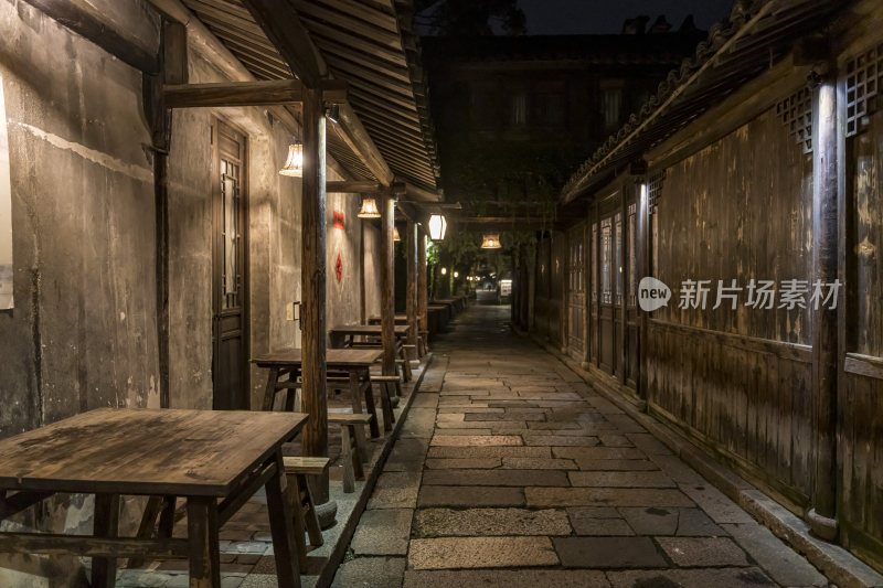 浙江嘉兴乌镇西栅夜景