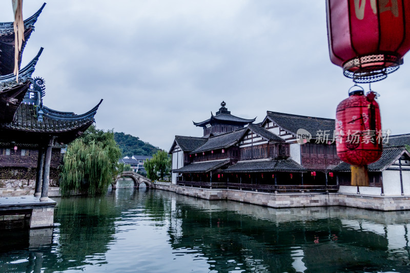 浙江绍兴柯岩鲁镇风景区