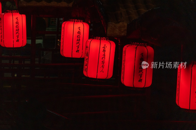 广东惠州西湖灯会上造型精致的花灯造型