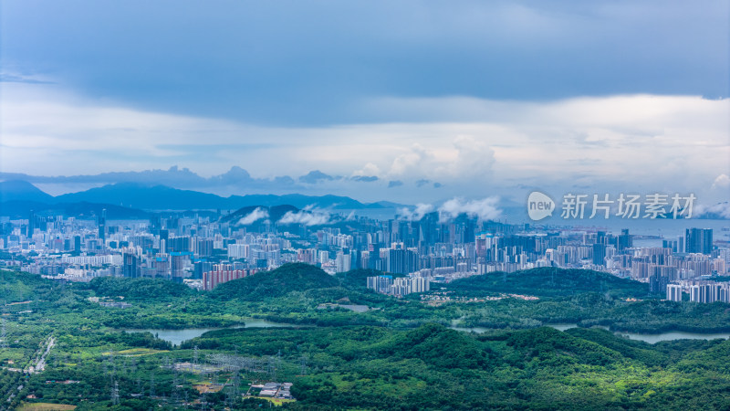 深圳城市风光航拍图