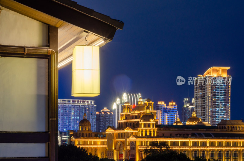 福州烟台山城市夜景