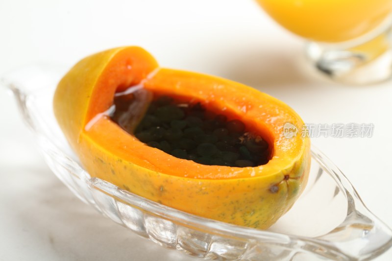 原汁木瓜炖天仙米