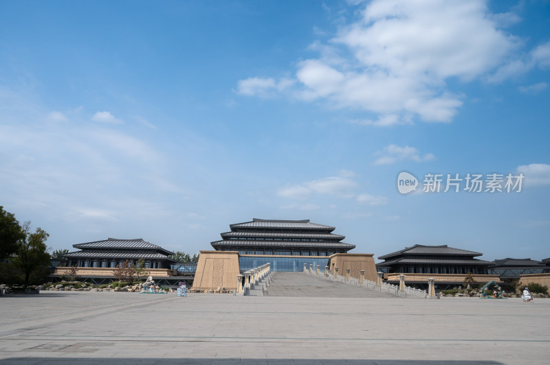 陕西历史博物馆秦汉馆展馆秦汉风格建筑外观