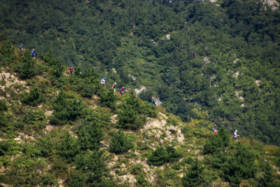 幸福威海里口山山地越野赛山野跑步照片