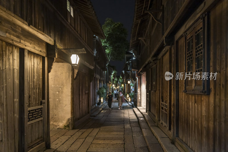 浙江嘉兴乌镇西栅夜景