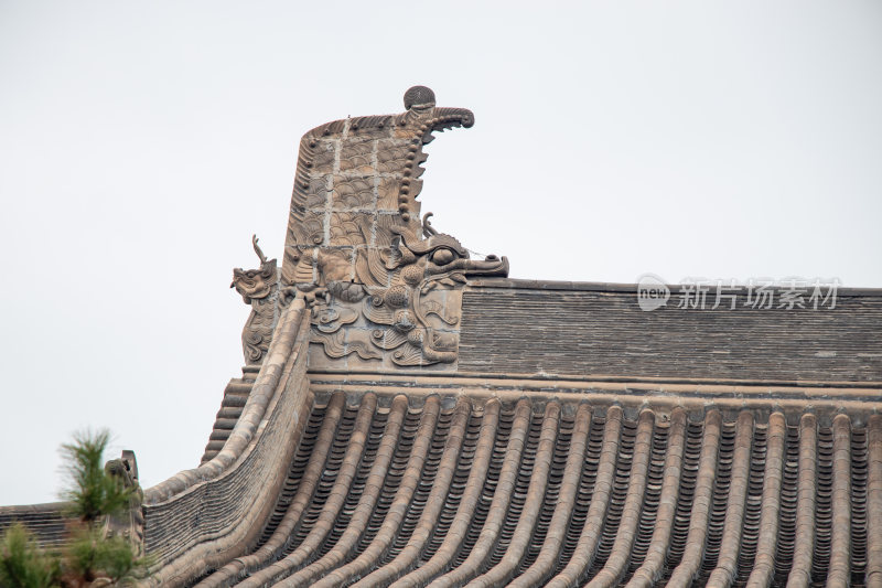 山西大同华严寺屋顶装饰