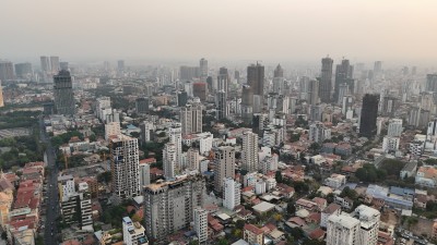 柬埔寨金边城市全景