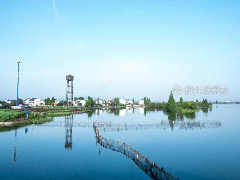 绍兴江南水乡东鉴湖风景