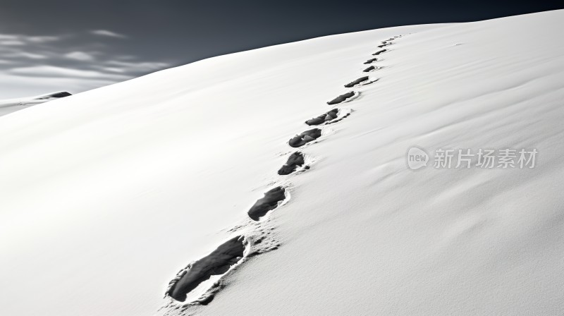 冬季唯美雪景雪山海报背景配图高清摄影图