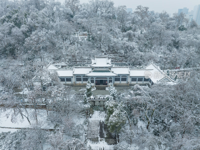 武汉蛇山公园雪景风光