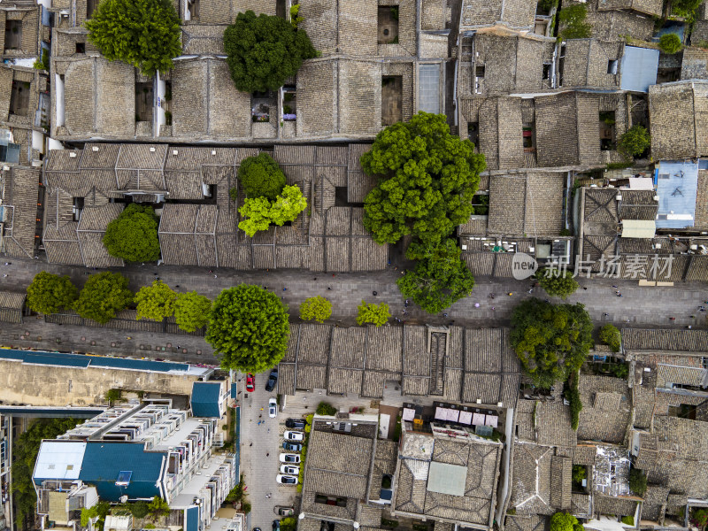 福建福州三坊七巷5a景区航拍摄影图