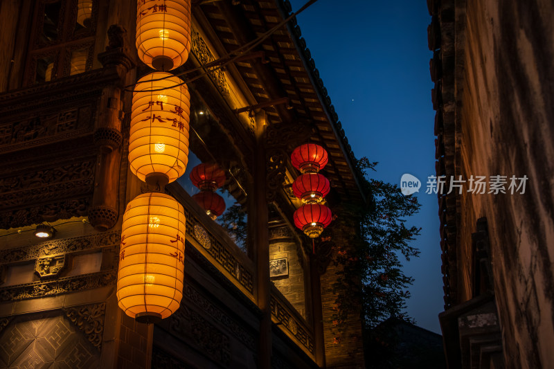 南京老门东历史文化街区夜景