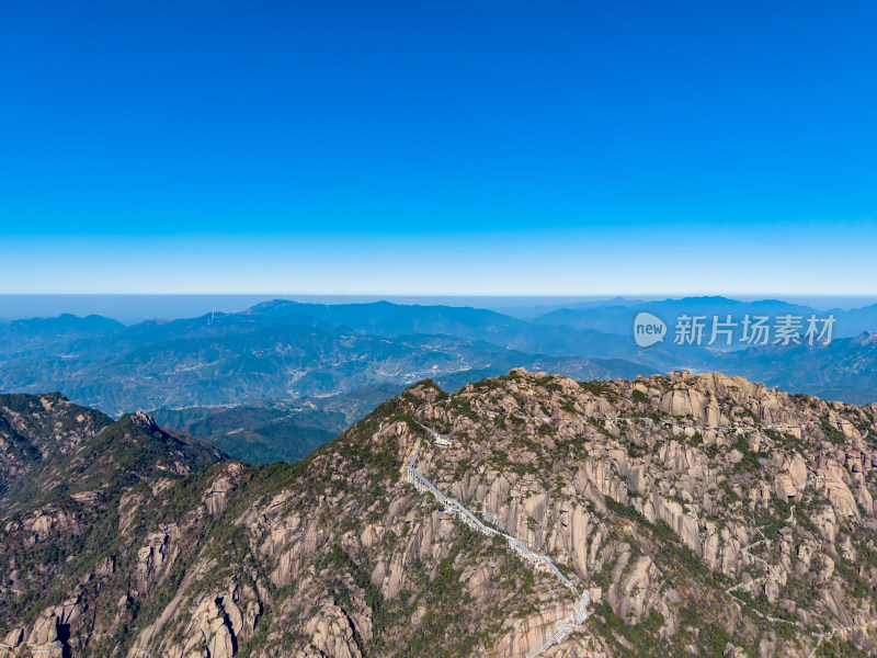 祖国大好河山灵山航拍图