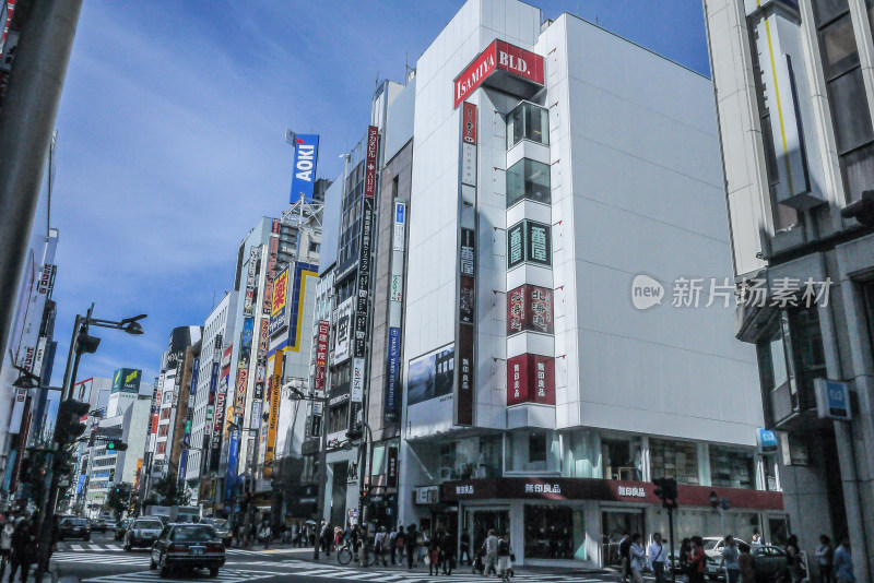 日本东京银座街景