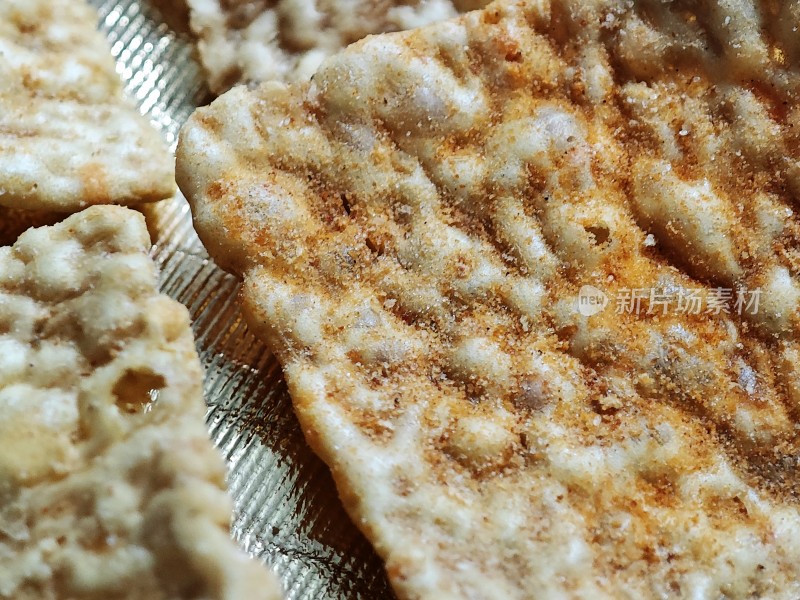 美味的饼干特写