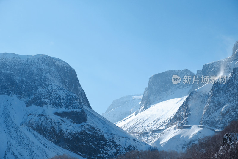 长白山雪山风景