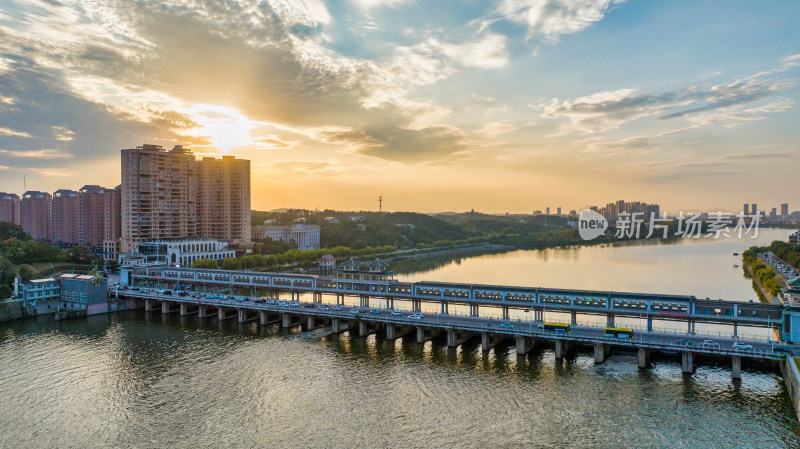 湖北省随州市涢水河府河上的舜井大桥