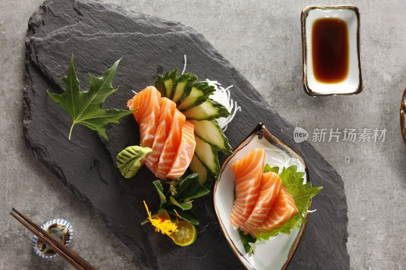 日本料理三文鱼拼盘