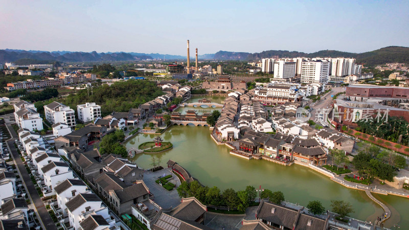 航拍广西崇左太平府4A景区