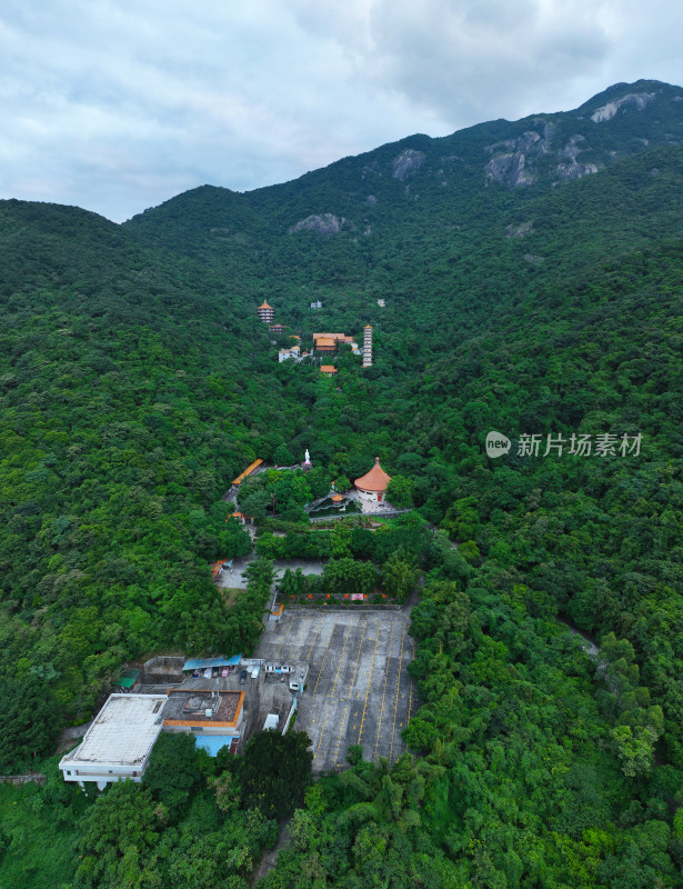 惠州市博罗县罗浮山风景名胜区华首古寺航拍