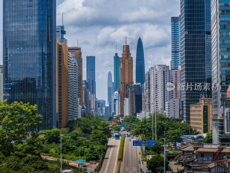 深圳城市天际线及街道