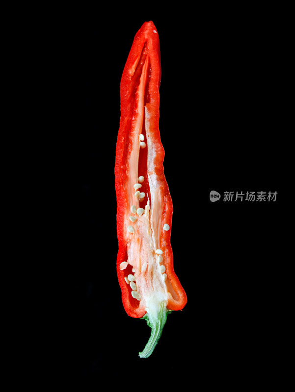 一个蔬菜瓜果红辣椒的特写